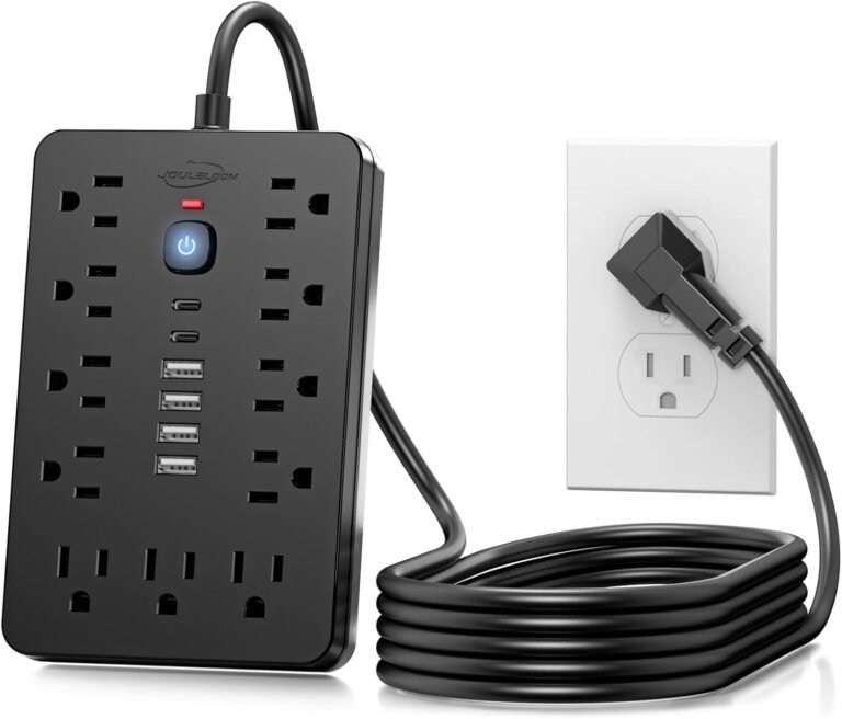 6 FT Flat Plug Surge Protector Power Strip 5 61ReWYOL48L. AC SL1500 1 Eletrends
